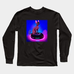 Cyberpunk Kitty Long Sleeve T-Shirt